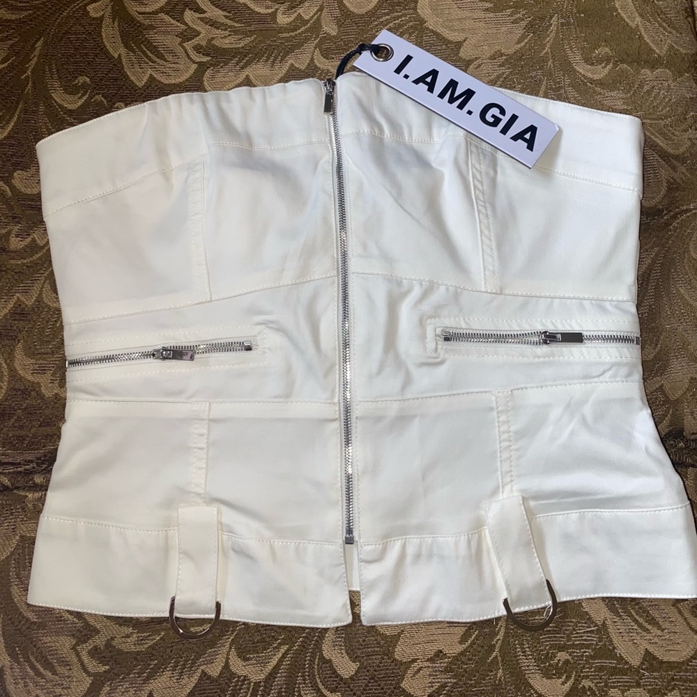 I.AM.GIA Trinity White Top NWT